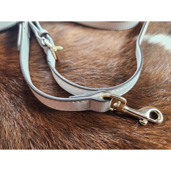 Dooney & Bourke Saffiano Domed Zip Satchel in Ecru EXCELLENT - Picture 10 of 10